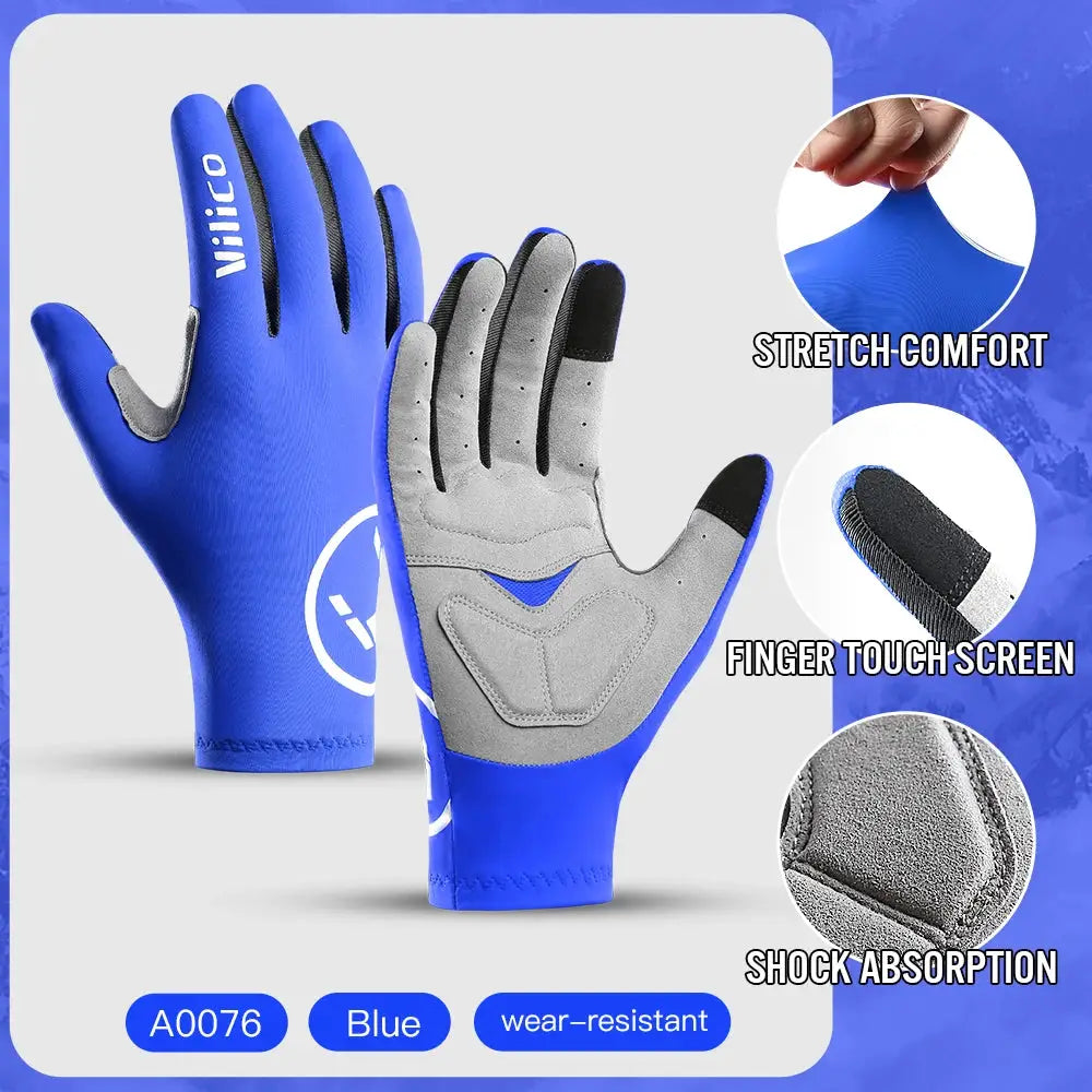 Vilico Professional Outdoor Cycling Gloves With Sensitive Touch Screen Shock Absorption Anti Slip Wear Resistant