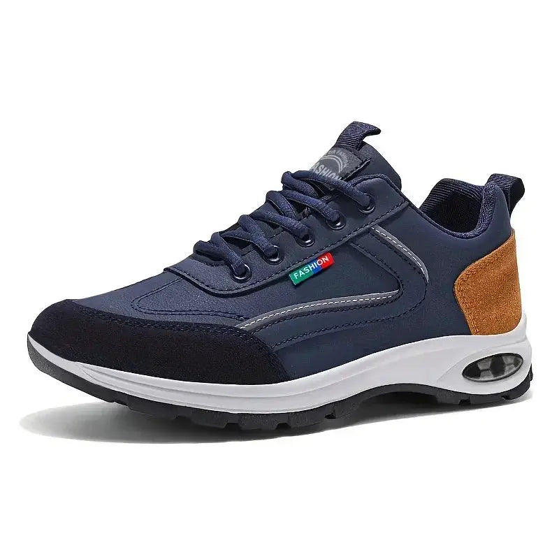 UrbanStride Mens Lightweight Breathable Sneakers With Non Slip Sole And Suede Detailing For Daily Outdoor Wear