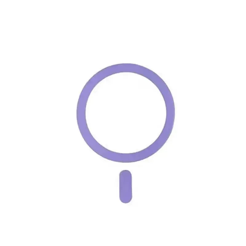 Purple metal plate sticker ring for MagSafe wireless chargers and magnetic car mounts