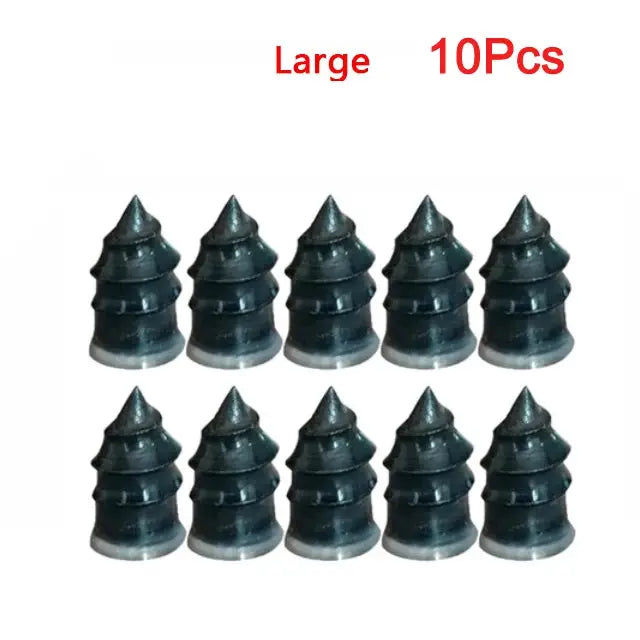 Simples Market tire repair rubber screws, 10 large black puncture screws for car/truck/tractor wheels