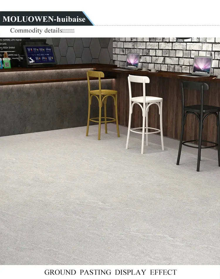 40cm floor sticker Simples Market; PVC self-adhesive waterproof tile flooring for bathroom and kitchen