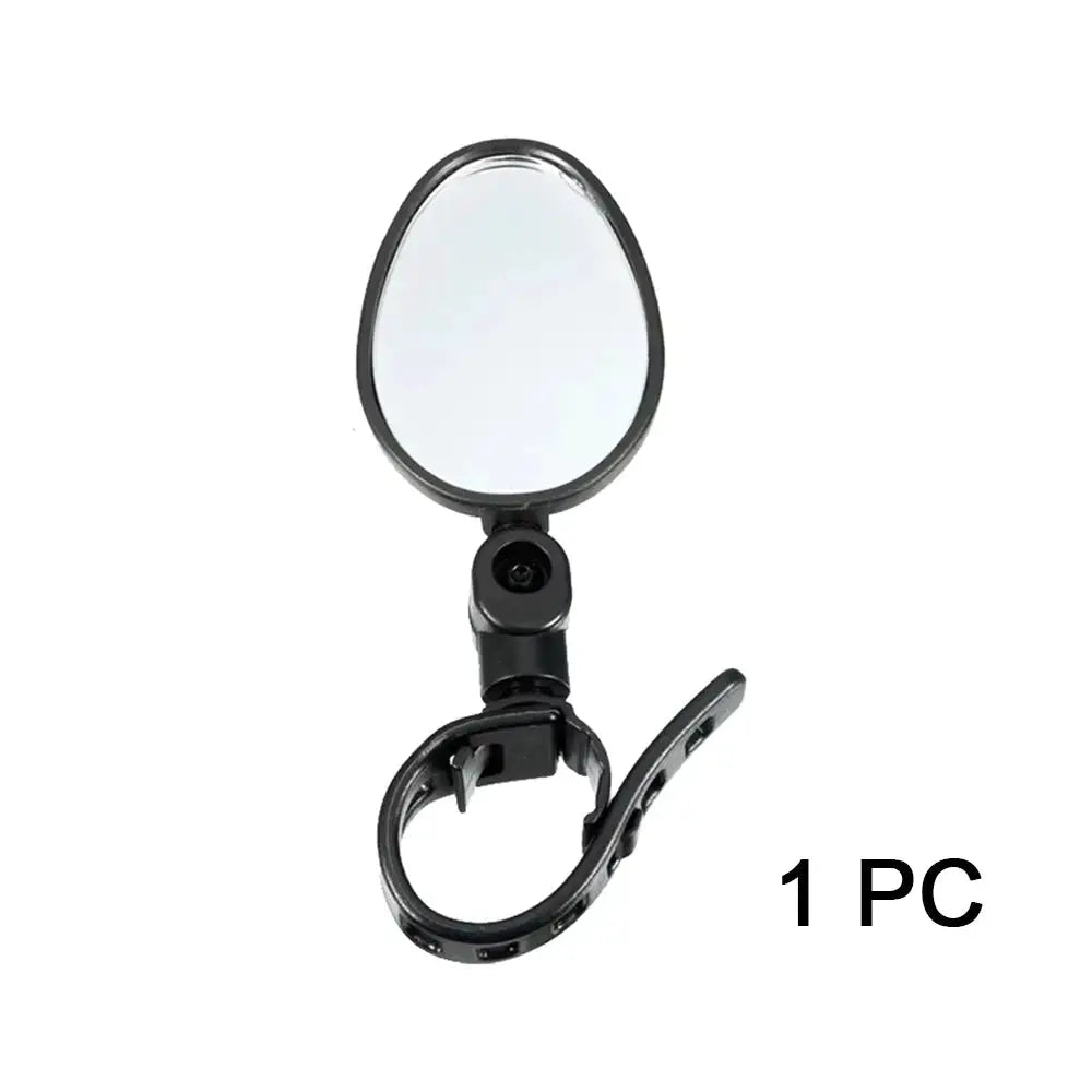 2 Piece Set Bicycle Rearview Mirrors 360 Degree Adjustable Rotatable Universal Handlebar Mount for MTB and Road Bikes