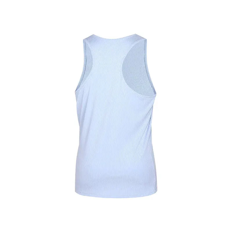 Men's Summer O-neck loose stripe gym Tank top Men Fitness sleeveless pullover Sports Undershirt Elasticity casual vest men tops