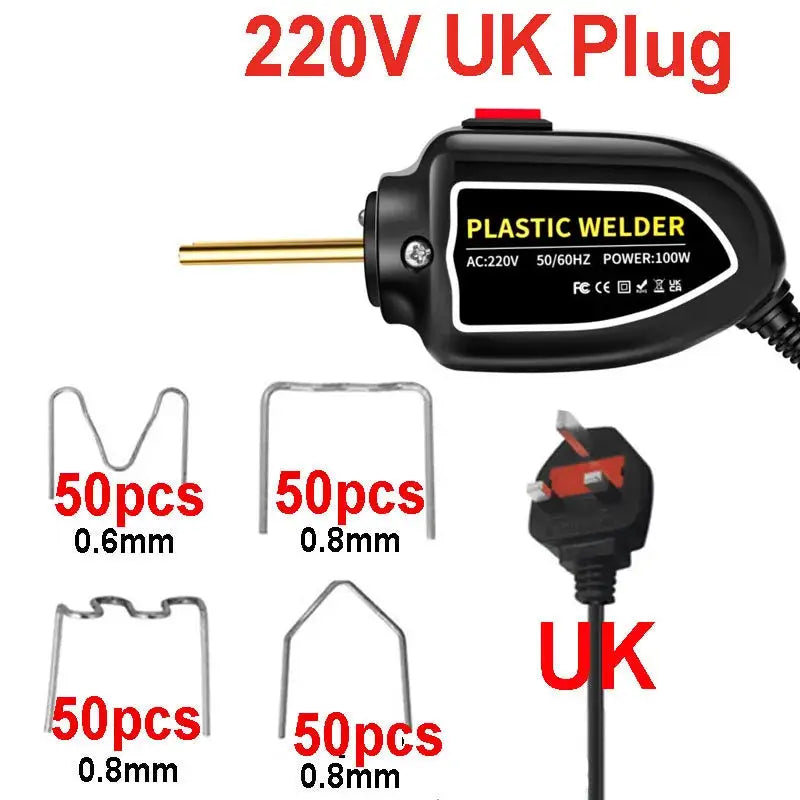 100W Plastic Welding Machine Plastic Welder Gun Bumper Repair Kit With 200Pcs Hot Staples For Car Bumper Tools