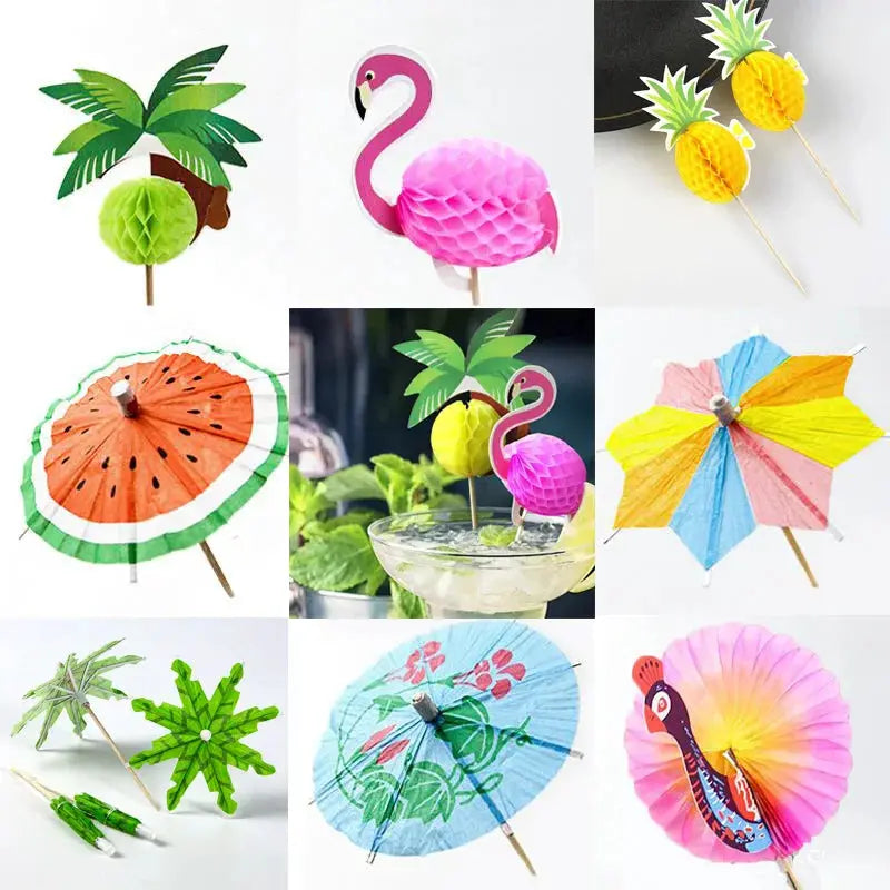 Flamingo Party Decorations for Beach Summer Pool Parties Luau Birthday Celebration Tropical Paper Decor