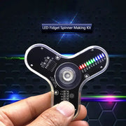 DIY Electronic Top Kit With LED Fingertip Gyro And Welding Components Circuit Board Assembly For Beginners