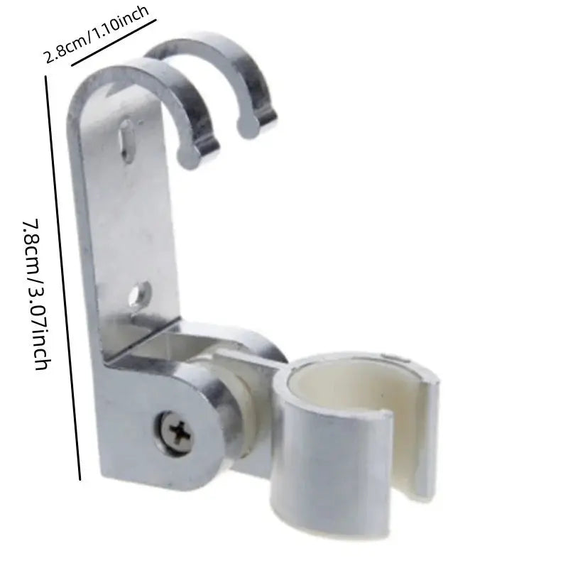 Hand shower holder by Simples Market, chrome-plated adjustable bracket with suction cup.