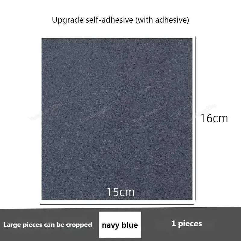 Simples Market navy blue self-adhesive shoe repair patch for sneakers, 15×16 cm