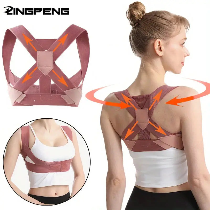 Invisible Posture Corrector For Adults With Straps Back Support Chest And Neck Forward Tilt Correction Tool
