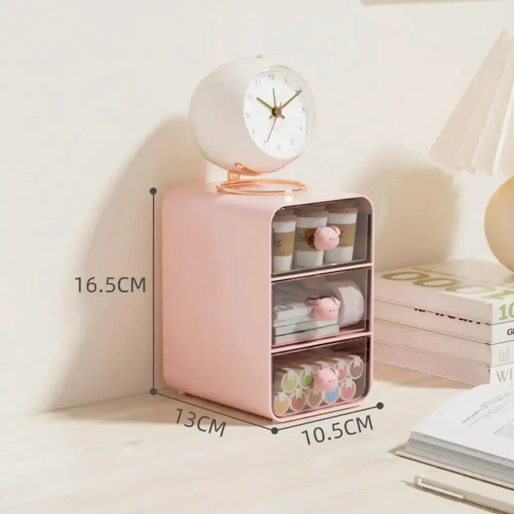 Clear Desktop Drawer Box Pen Holder Organizer For Hair Accessories Storage Cosmetics Stationery Home School Office