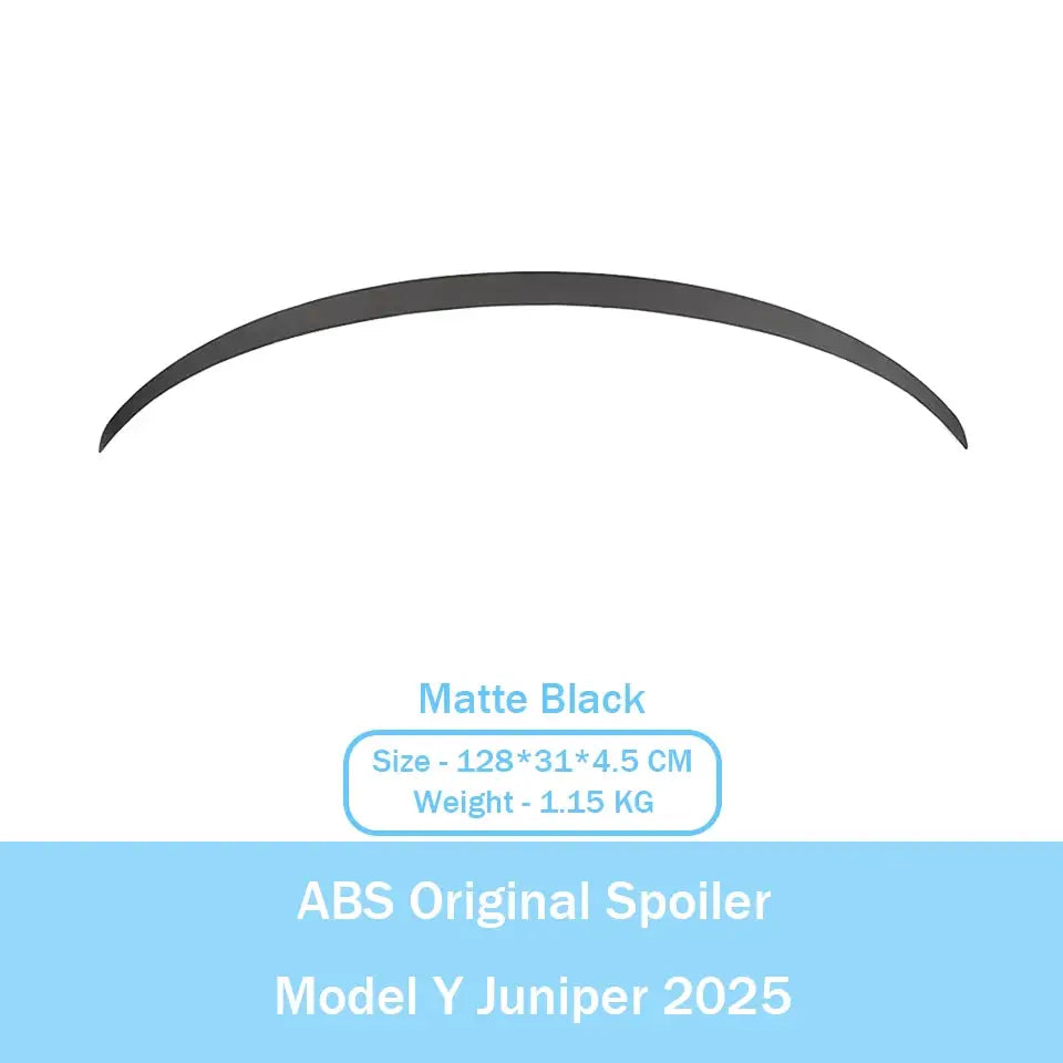 ABS matte black carbon fiber pattern spoiler for Tesla Model Y Juniper 2025 by Simples Market