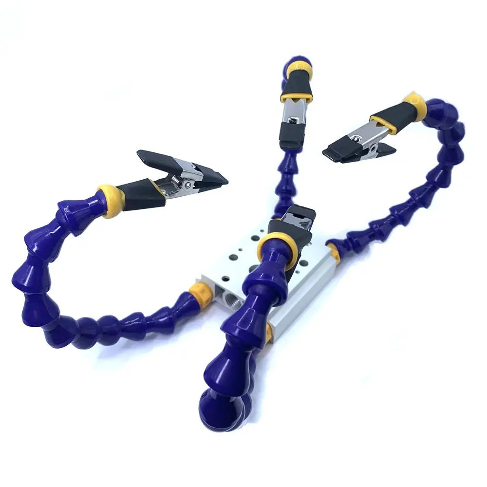 Third Hand Soldering Tool Multi Arm PCB Holder And Magnetic Table Fixture For Electronics Repair