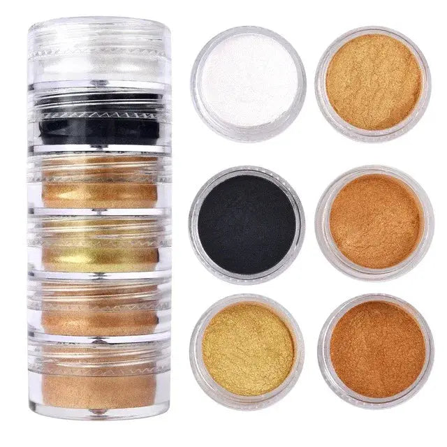 Crystal Clear Epoxy Resin Kit With Six Color Mica Powder And AB Glue For DIY Jewelry Making Nail Art Soap Casting Crafts