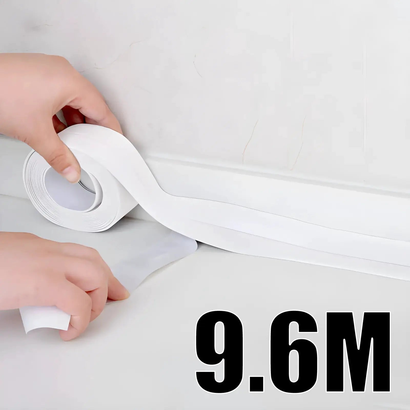Waterproof PVC Self Adhesive Sealing Tape For Bathroom Kitchen Sink Caulk Mold Proof Seal Strip