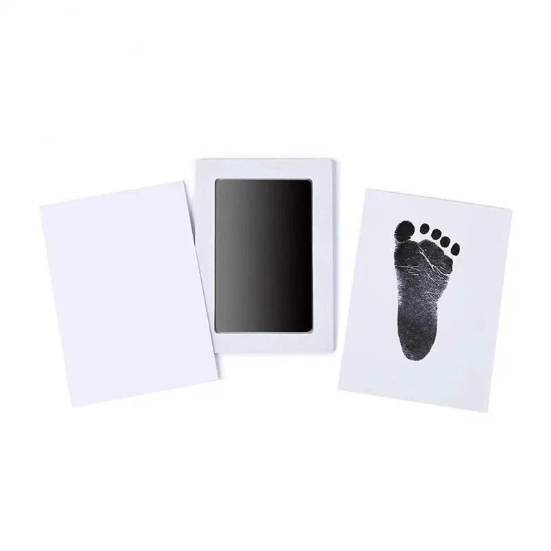 Newborn Baby Diy Hand And Footprint Kit With Ink Pads And Photo Frame Keepsake Gift For Parents