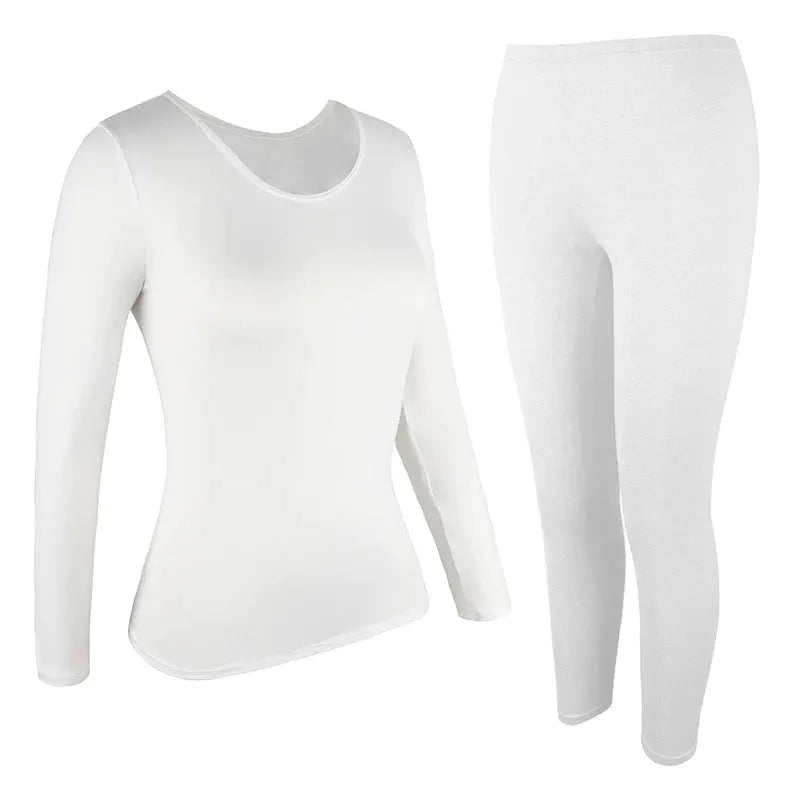 CozyCore Womens Thermal Underwear Set Two Pack Long Johns Fleece Lined Base Layer Ultra Soft Warmth