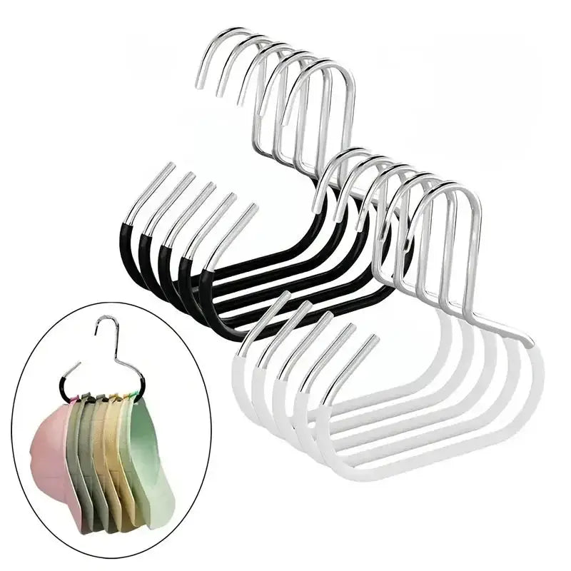 5 Pack Stainless Steel Hat Rack Organizer For Caps Non Slip Wall Mount Hangers Cap Holder