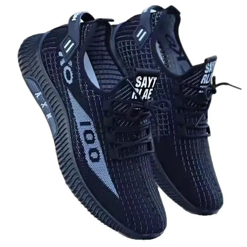 2026 Breathable Air Mesh Sneakers For Men Lightweight Casual Sport Shoes With Woven Construction And Deodorant Lining