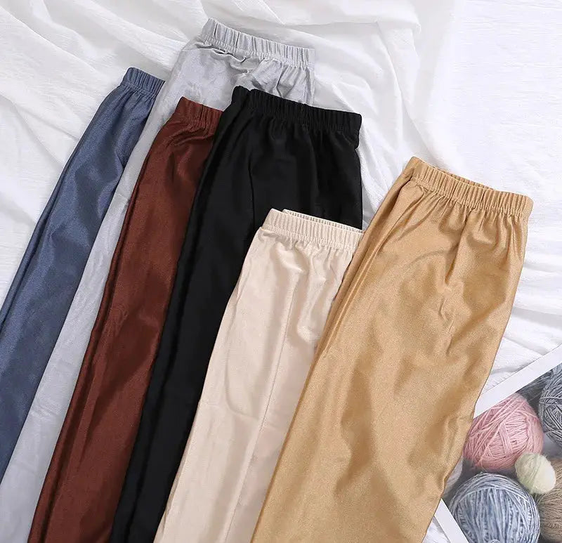 High-elastic skinny leggings by Simples Market in six assorted colors with elastic waistbands