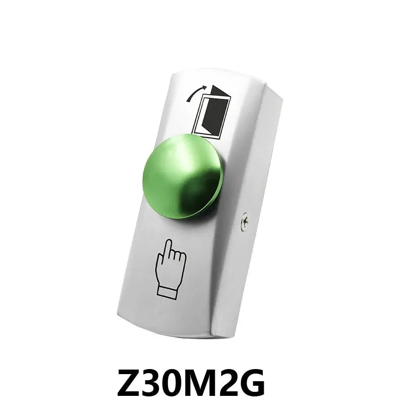 Zinc alloy exit button switch Z30M2G with green push button for access control system