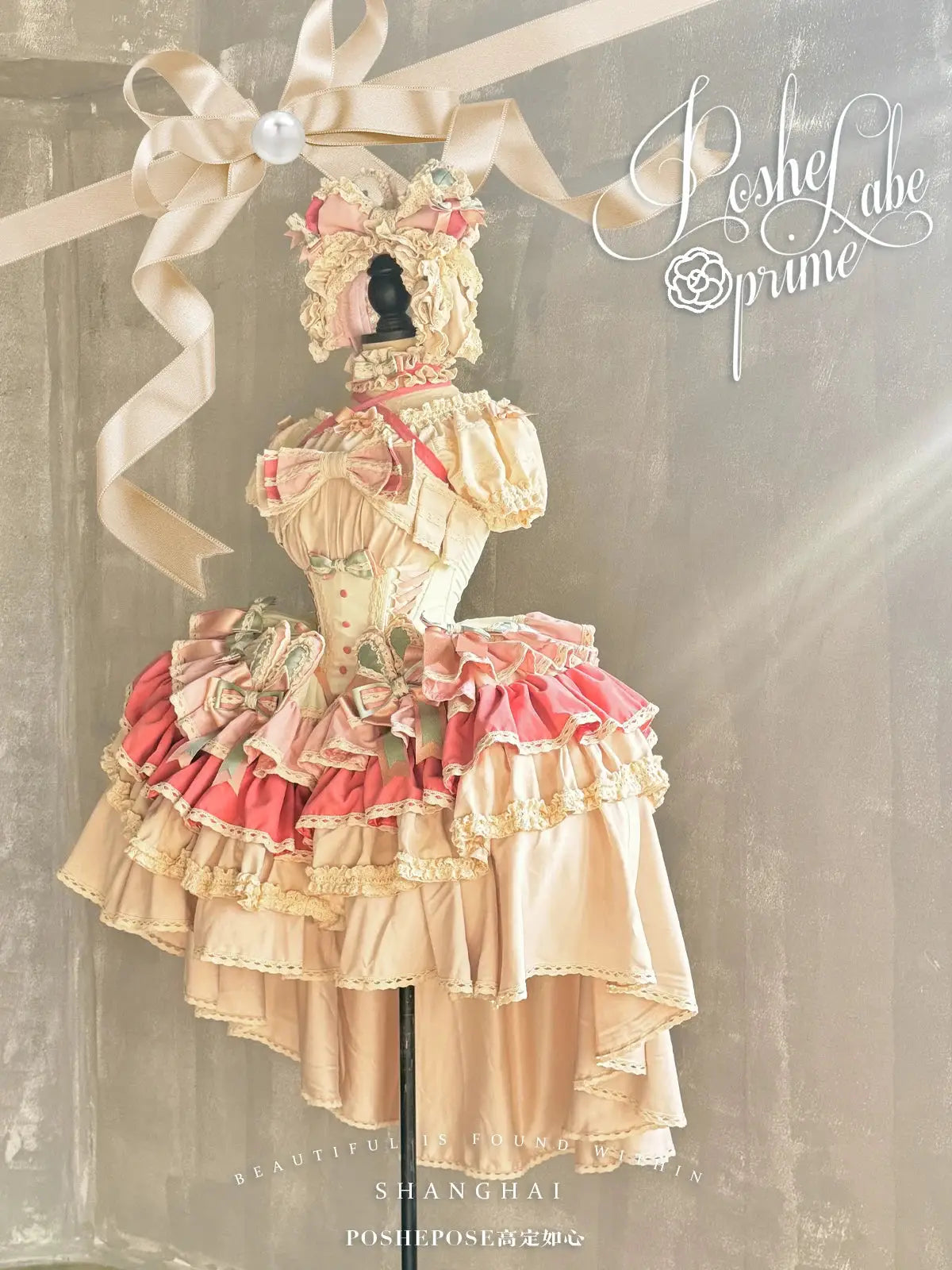 Girls Birthday Lolita Dress Tube Top Satin Bowknot Pettiskirt Mini