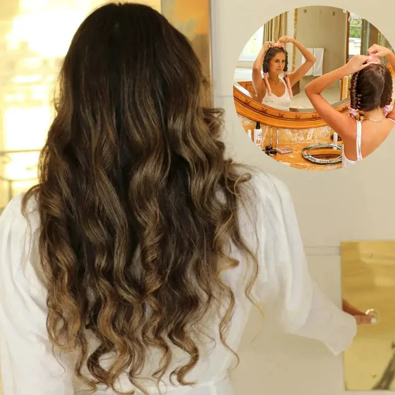Heatless Hair Curling Headband For Women Overnight No Heat Styler For Soft Shiny Curls Hairdressing Tool 1 To 2 Sets