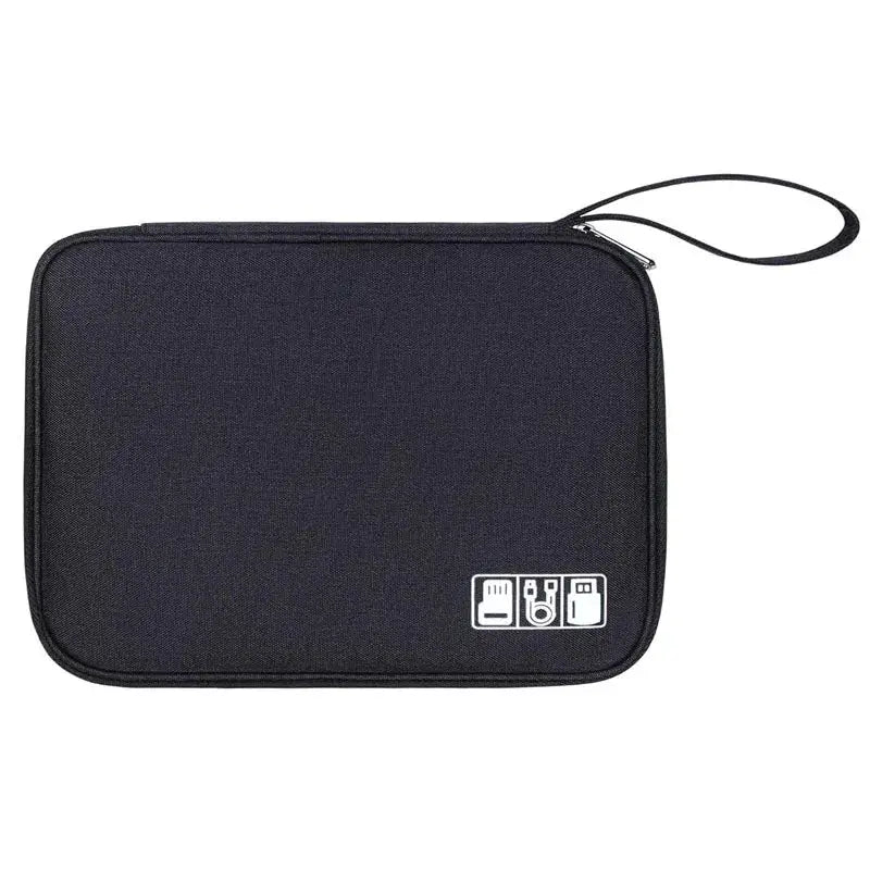 TechNest Electronics Organizer Bag Premium Waterproof Carrying Pouch For Travel Cable And Gadget Storage