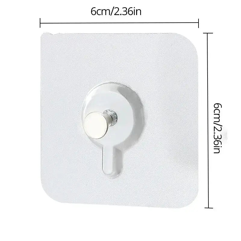 10 Pieces Transparent Traceless Self Adhesive Wall Nails For Photos Frames Murals Multipurpose Hangers No Drilling