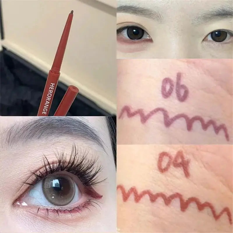 LumiLiner 12 Color Eyeliner Pencil Set Waterproof Matte Finish For Precise Eye Definition