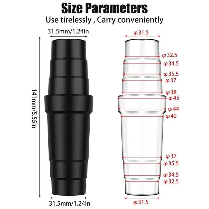Homefish Vacuum Cleaner Accessory Converter Multi Layer Rotor Universal Multi Function Head With Variable Diameter