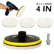 4 Inch Flocking Sanding Discs With Hook Loop Buffing Pads Polishing Wheel Compatible With Electric Drill Polisher