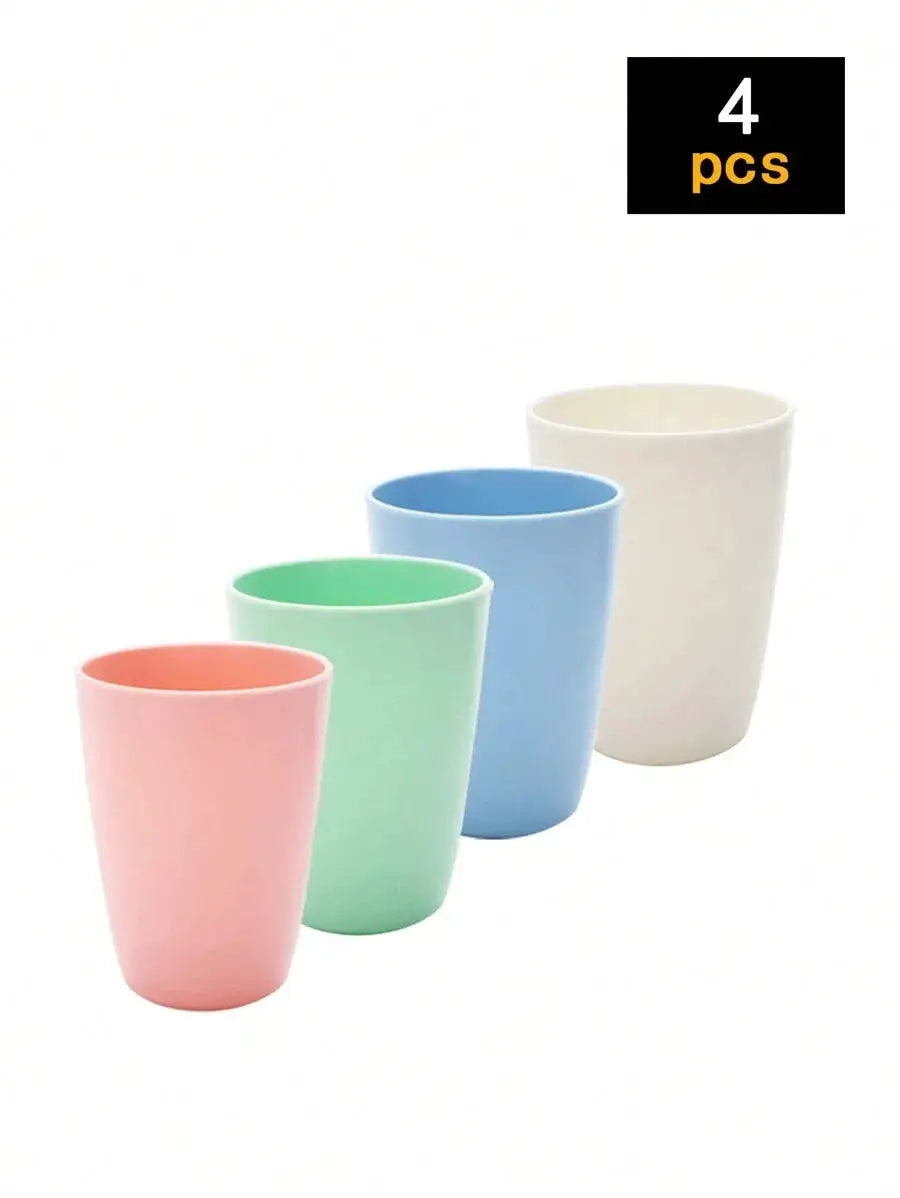 Colorful Reusable Plastic Cups Set 4 or 11 Pieces PP Material Perfect for Camping Picnics Kitchen Use