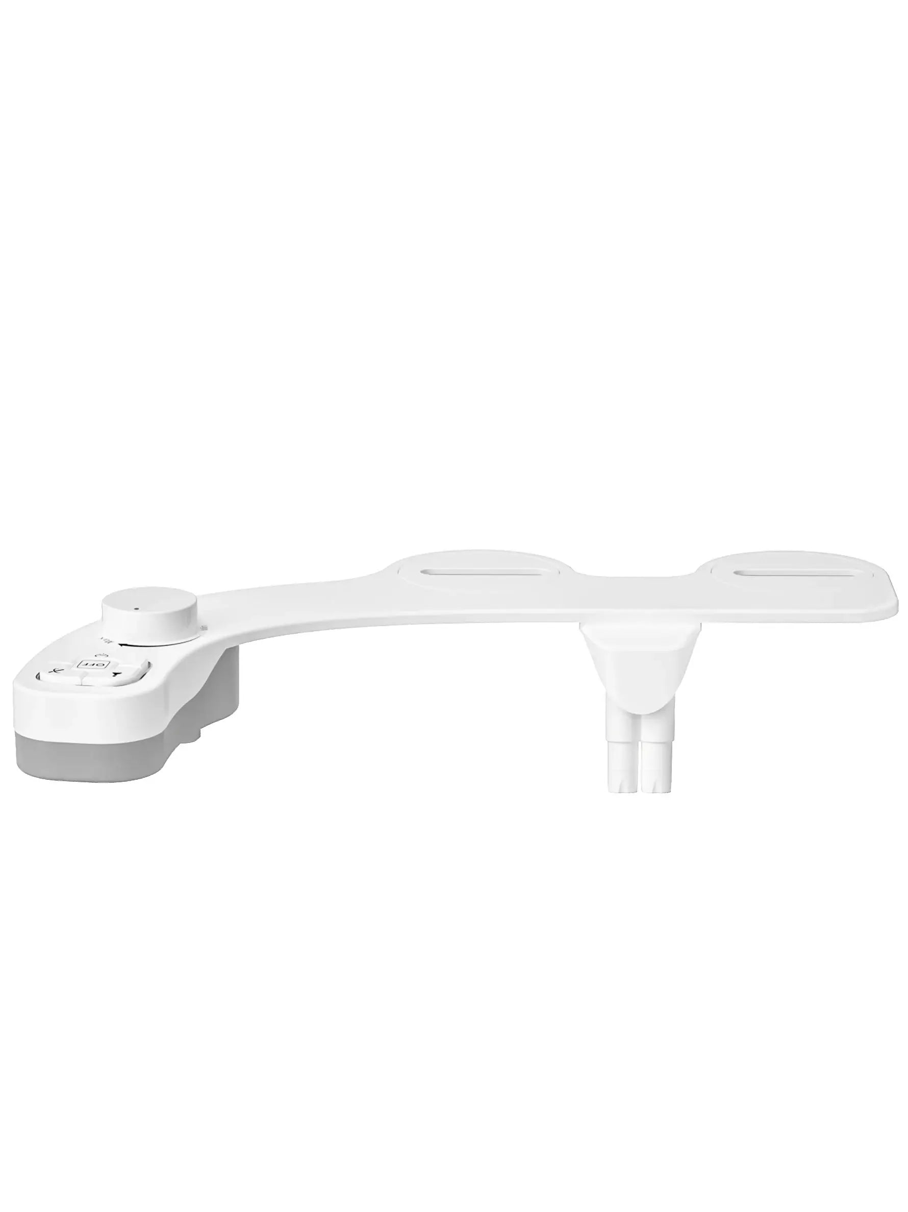 SAMODRA non-electric bidet seat attachment with dual frontal and rear wash, white, Simples Market.