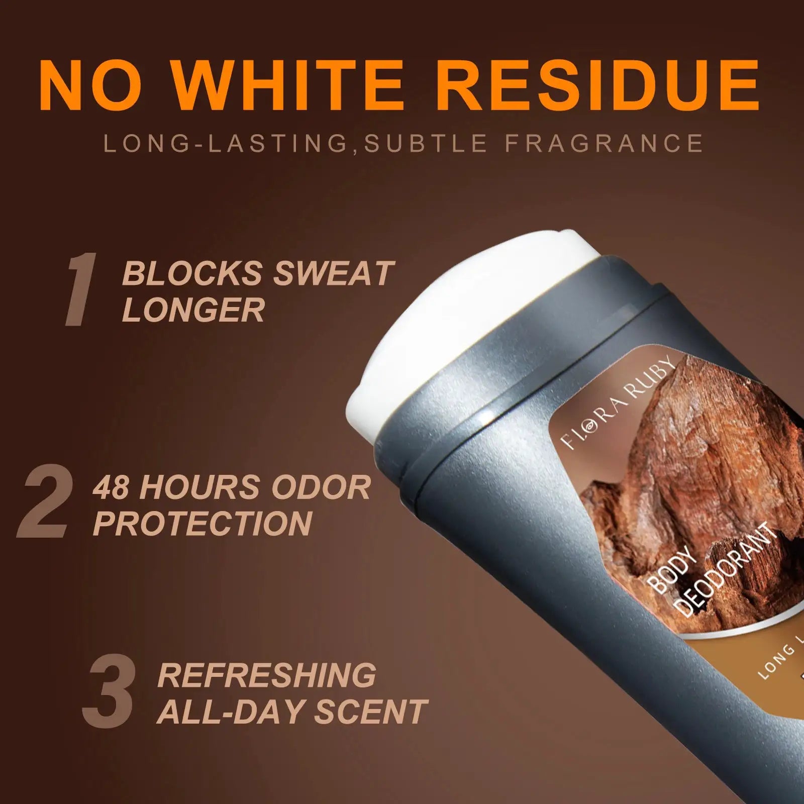 Simples Market men's deodorant stick with brown label and white cap; aluminum antiperspirant, no white residue, 74g