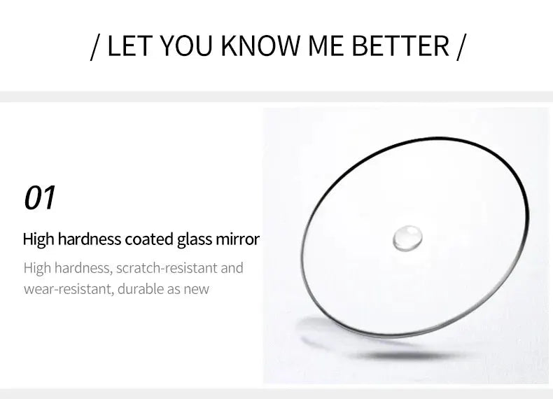 OLEVS 5869 watch glass lens with high-hardness coated glass mirror, Simples Market