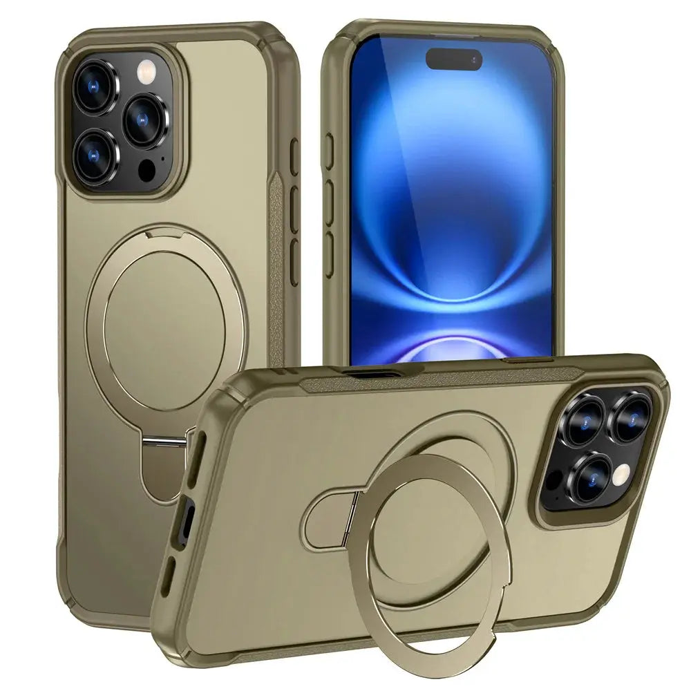 NovaGuard MagSafe Fold Magnetic Stand Case For IPhone 11 Through 17 Pro Max Anti Slip Bumper And Wireless Charging