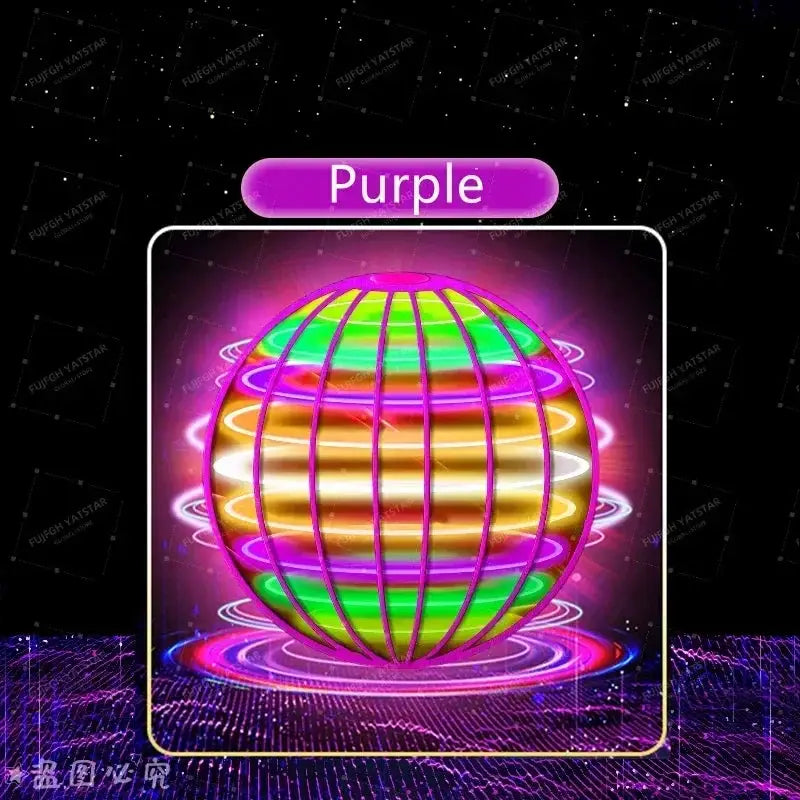 Flying Ball Hand Controlled Color LED Cosmic Globe 360 Degree Rotating Suspension Ball Toy for Indoor and Outdoor Play