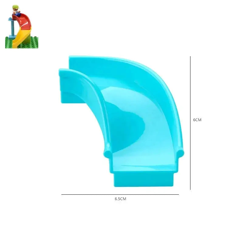 Big Building Blocks Duplo Compatible Large Brick Ferris Wheel Seesaw Slide Swing Educational Toy For Kids