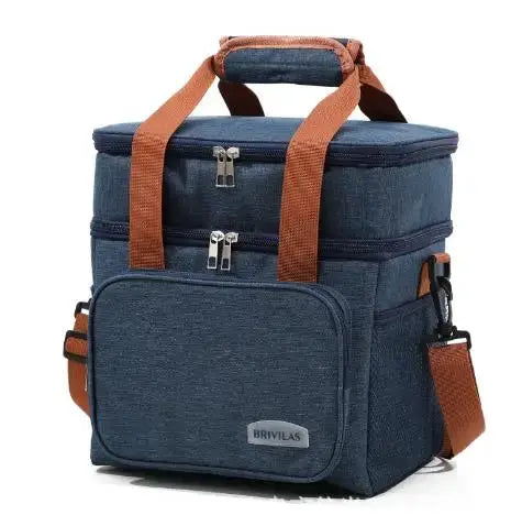 SmartCarry Fashion Crossbody Insulated Lunch Bag Large Capacity Keeps Food Fresh All Day Waterproof Oxford Cloth