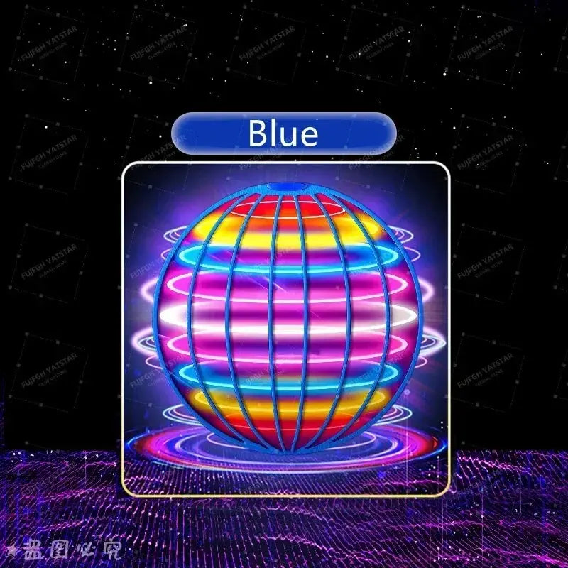 Flying Ball Hand Controlled Color LED Cosmic Globe 360 Degree Rotating Suspension Ball Toy for Indoor and Outdoor Play