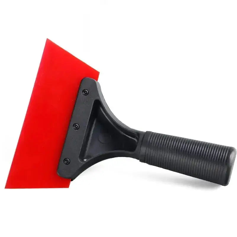Simples Market automotive window film scraper squeegee with red blade and black handle