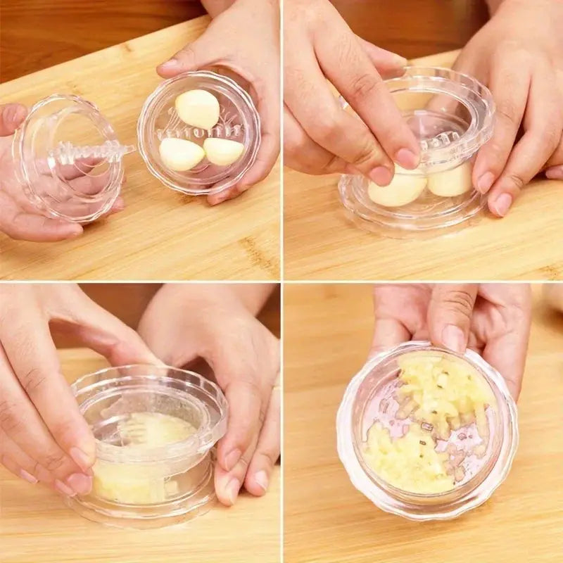 Manual Portable Garlic Crusher Twist Kitchen Gadget for Crushing Garlic and Ginger Easy to Use and Clean
