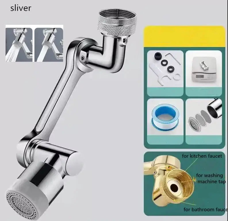 Simples Market heavy-metal chrome faucet sprayer head with 1080° rotation for kitchen faucet