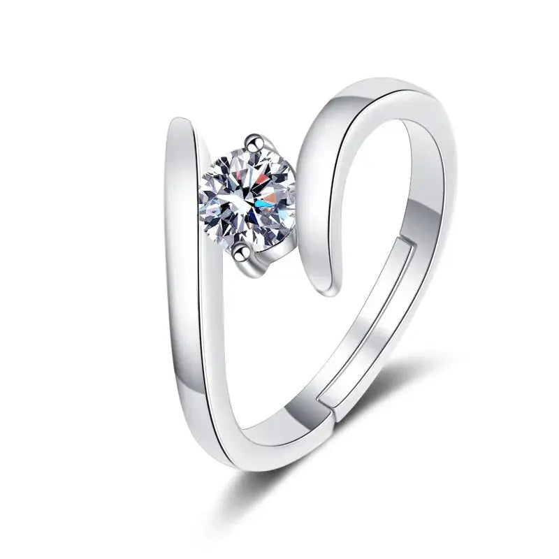 925 Sterling Silver Ring For Women Zircon Jewelry Luxury High Quality Gift For Wedding Party
