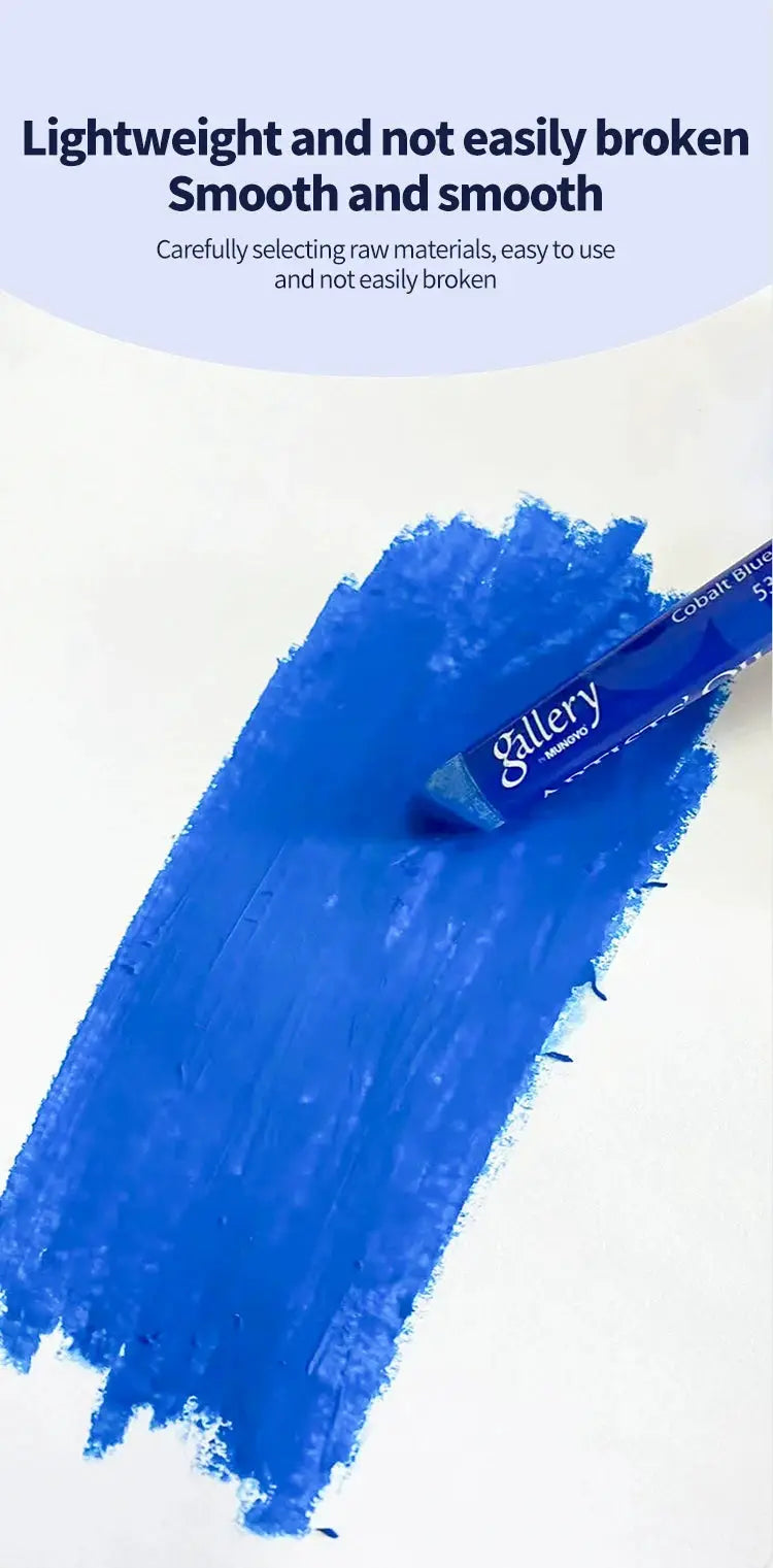 MUNGYO Gallery oil pastel in cobalt blue on white paper