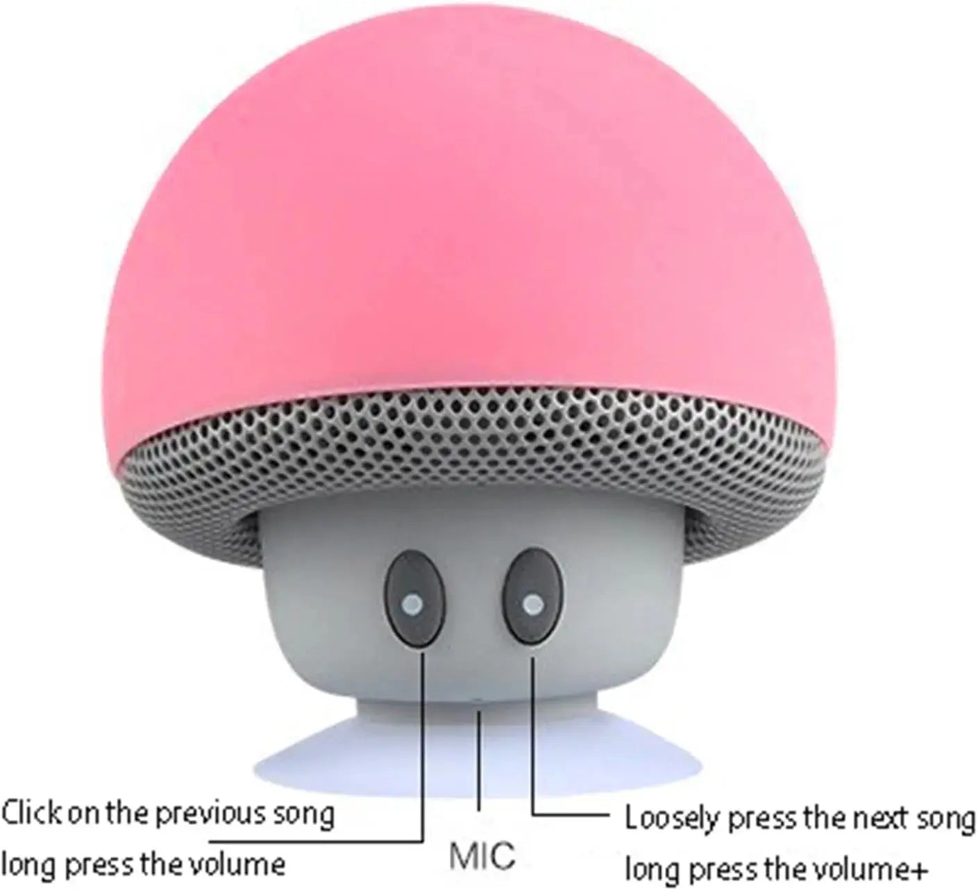 TrailSound Outdoor Bluetooth Speaker With 30 Feet Wireless Range Subwoofer And Suction Cup For Outdoors