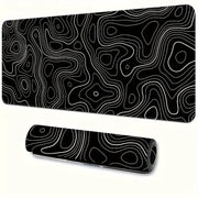 Large Extended Gaming Mouse Pad With Stitched Edges And Non Slip Rubber Base For Desk
