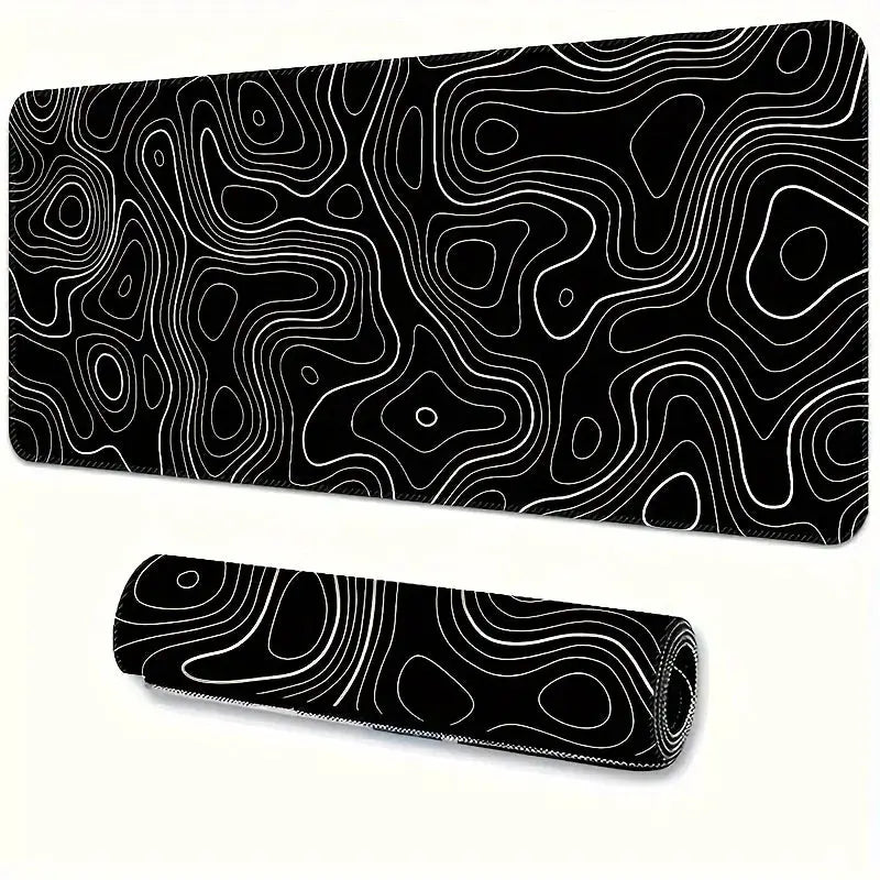 Large Extended Gaming Mouse Pad With Stitched Edges And Non Slip Rubber Base For Desk