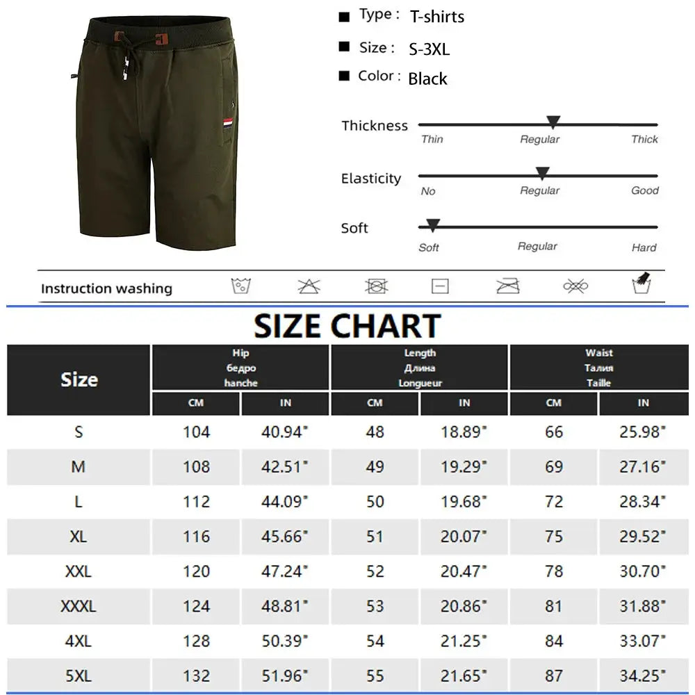 Simples Market men's olive green cotton shorts, loose jogger style with pockets.