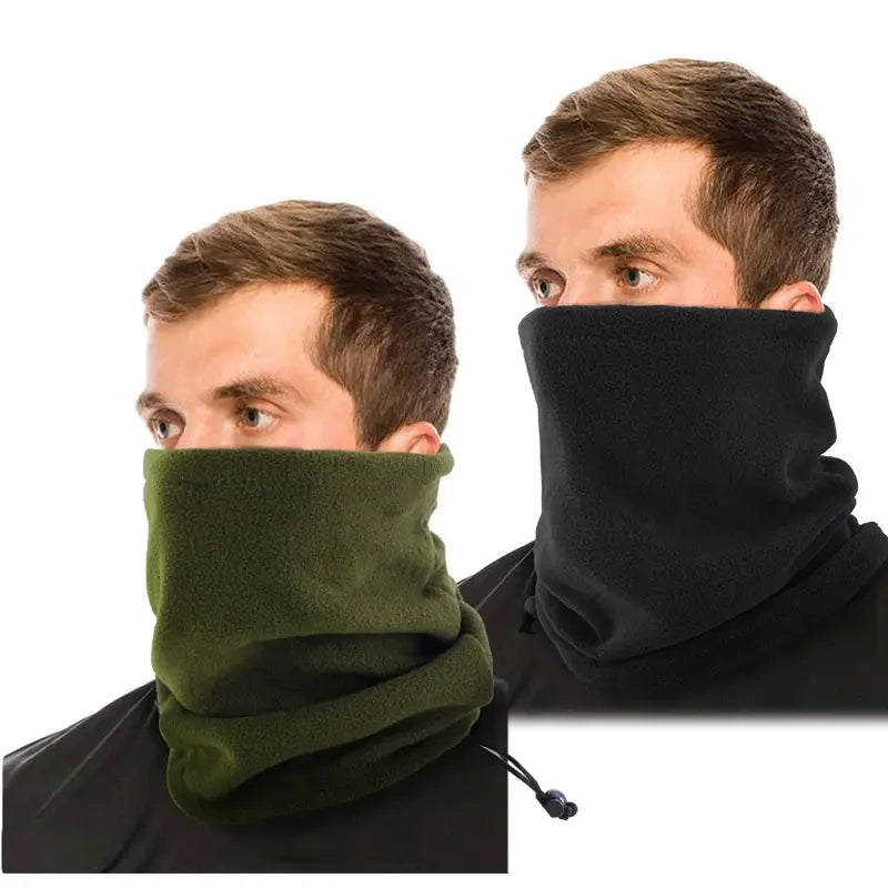 PolarFlex Arctic Fleece Neck Tube Scarf Adjustable Warm Lightweight Winter Ear Warmer For Outdoor Sports